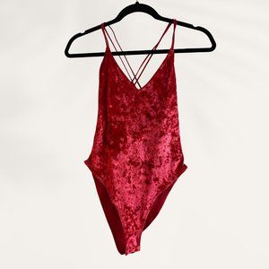 Velvet "H&M" strappy back top.